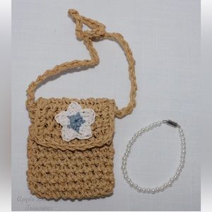 Mattel/Pleasant Co American Girl Today Necklace & Purse ONLY Periwinkle Outfit